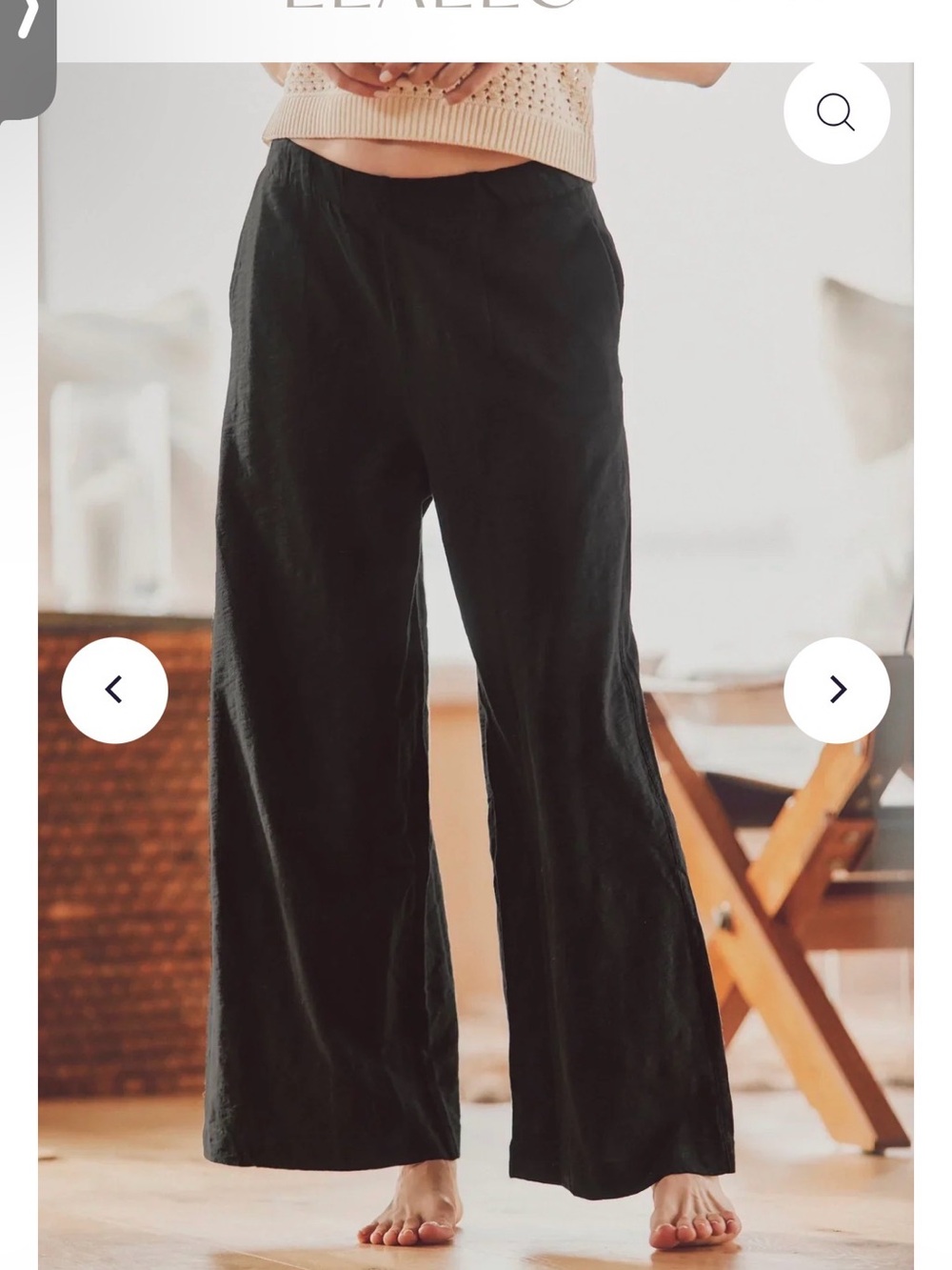 Leallo sz med poppy wide leg pant